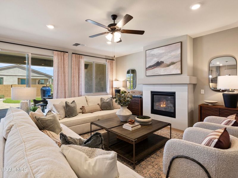 Furnished interior view inside a new home in North Ridge at Pronghorn Ranch, Prescott Valley (Image 13). Furnished interior view inside a new home in North Ridge at Pronghorn Ranch, Prescott Valley (Image 13).