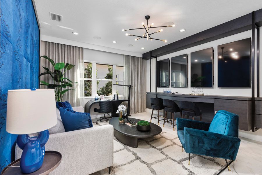 Representative furnished interior of a home built from the Crystal by GL Homes in Valencia Ridge (55+), Wesley Chapel (Image 9).