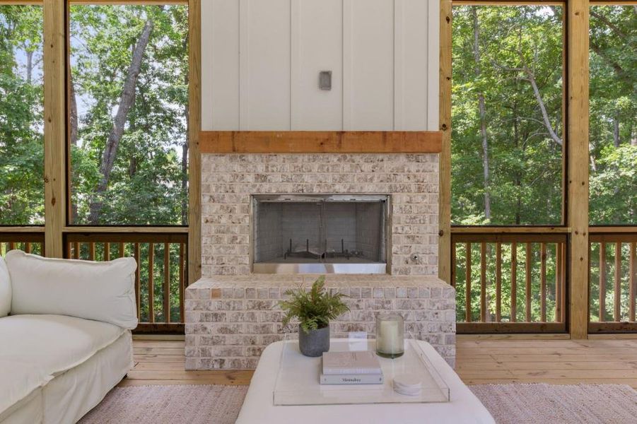 Exterior details and patio area of a home in Arden on Lanier, Cumming (Image 4).