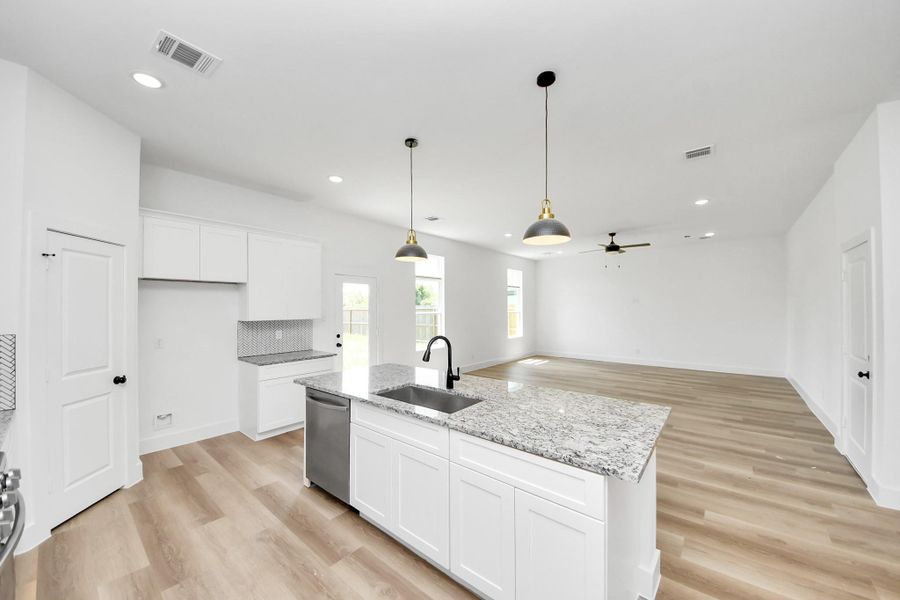 Furnished interior view inside a new home in , Huffman (Image 12).