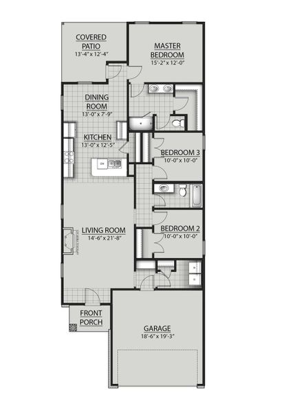 2D floor plan layout for the Rutherford III G by DSLD Homes in Mostyn Springs, Magnolia, TX (Image 2). 2D floor plan layout for the Rutherford III G by DSLD Homes in Mostyn Springs, Magnolia, TX (Image 2).