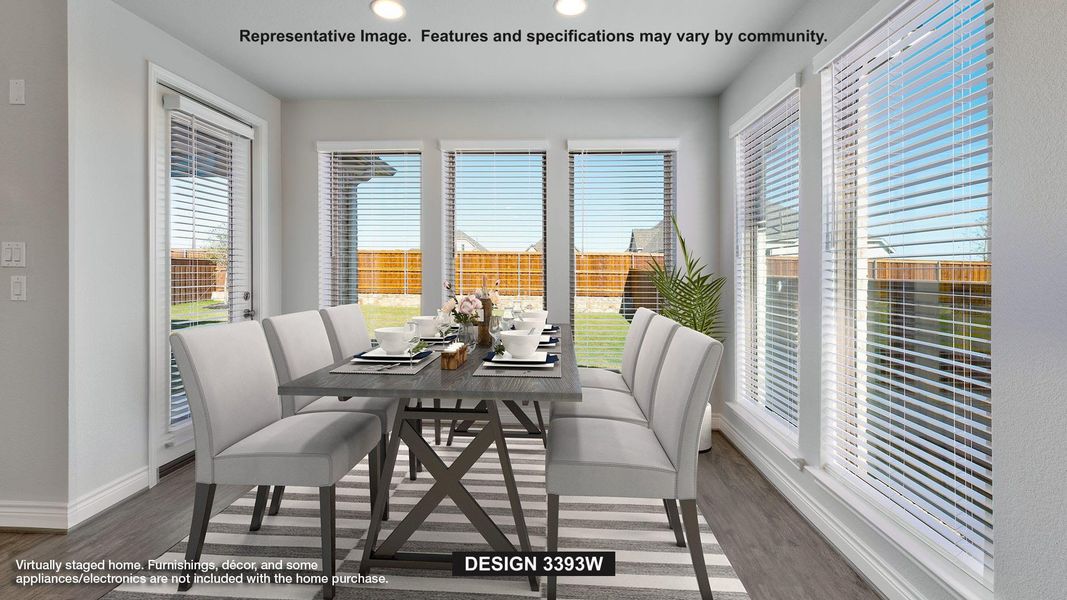 Furnished interior view inside a new home in Crosswinds, Kyle (Image 5).