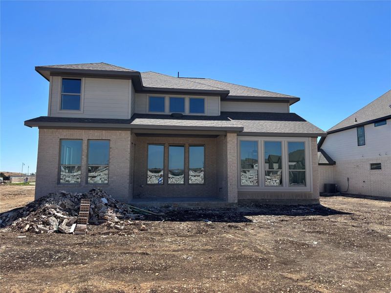 Rear of Home and Private Backyard