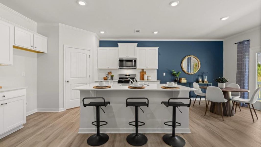 Furnished interior view inside a new home in South Wind, Union City (Image 12).