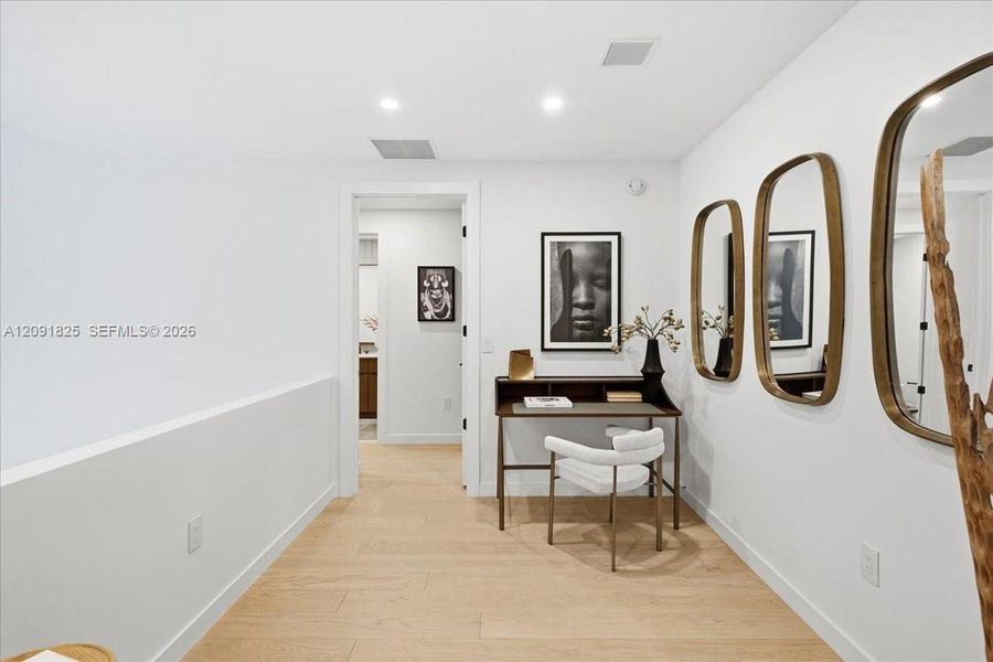 Furnished interior view inside a new home in , Miami (Image 14).