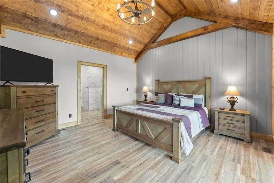 Furnished interior view inside a new home in , Cleveland (Image 41).