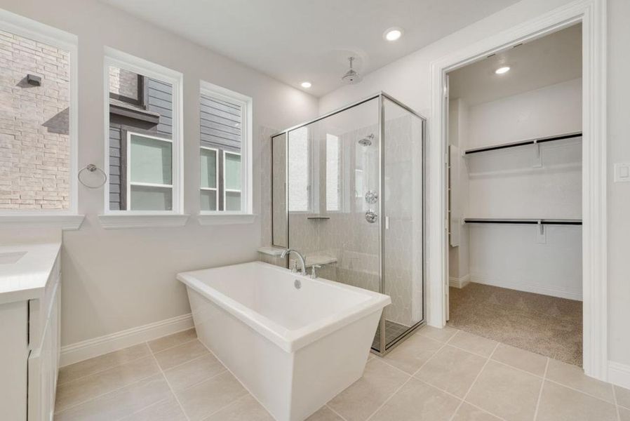 Furnished interior view inside a new home in Trails at Cottonwood Creek, Rowlett (Image 13). Furnished interior view inside a new home in Trails at Cottonwood Creek, Rowlett (Image 13).