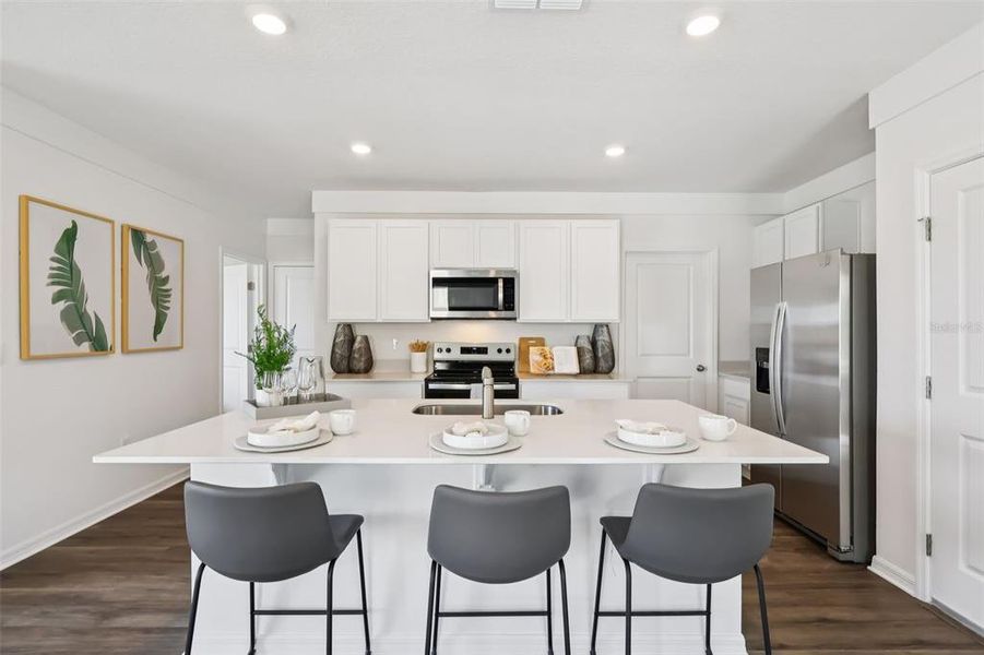 Furnished interior view inside a new home in , Haines City (Image 23).
