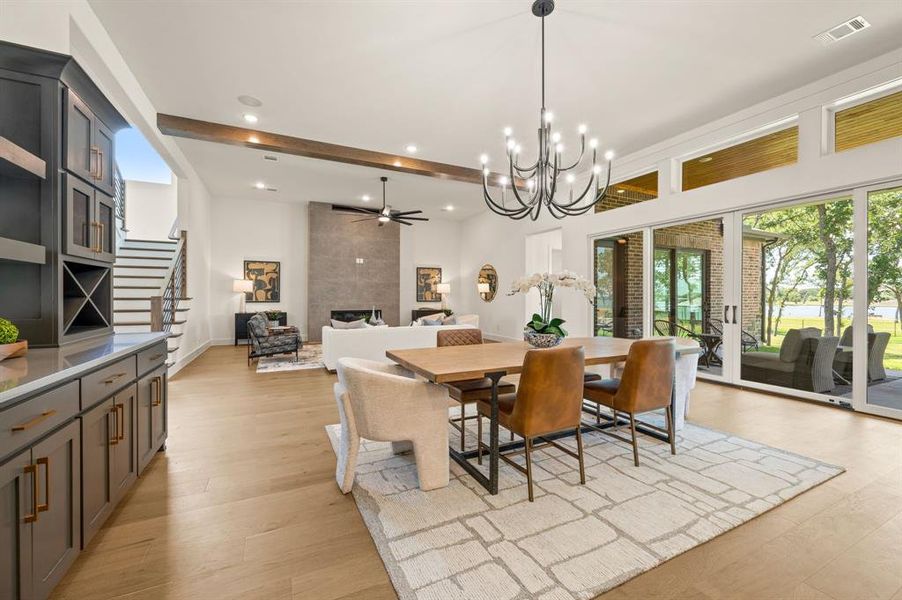 Furnished interior view inside a new home in The Resort on Eagle Mt. Lake, Fort Worth (Image 16).
