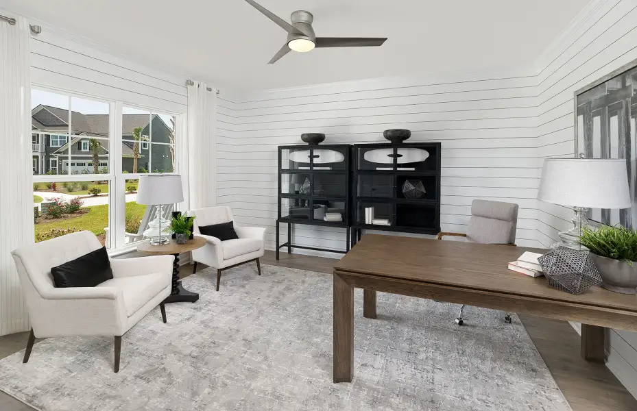 Furnished interior view inside a new home in Crescent Cove, Myrtle Beach (Image 12).