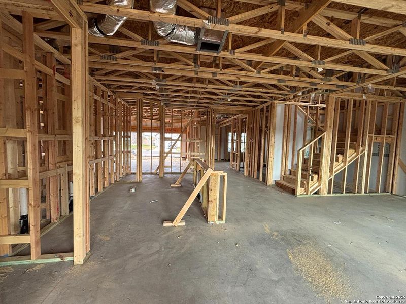 In-progress construction of a new home in The Heights at Saddlebrook Ranch 60's, Schertz, TX (Image 15).