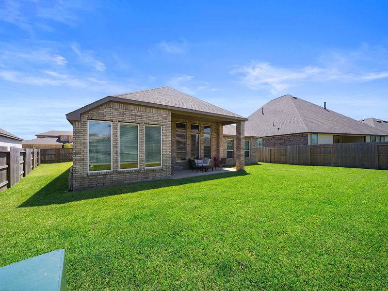 Front exterior of a new home in , Katy, TX, highlighting curb appeal (Image 18). Front exterior of a new home in , Katy, TX, highlighting curb appeal (Image 18).
