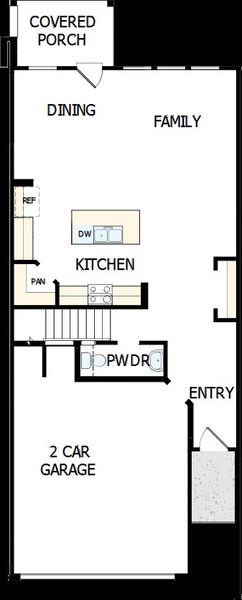 2D floor plan layout of this home in Westview Towns, Waxhaw, NC (Image 2). 2D floor plan layout of this home in Westview Towns, Waxhaw, NC (Image 2).