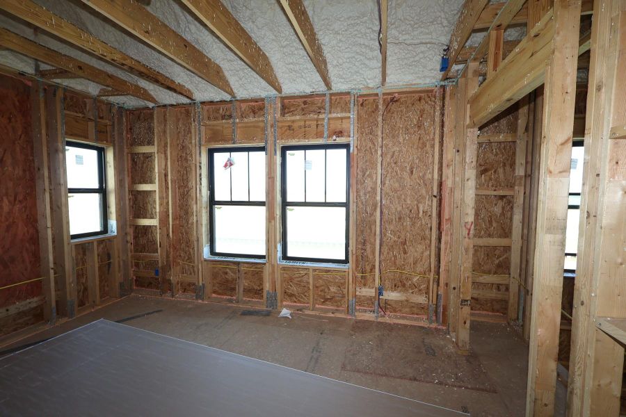 In-progress construction of a new home in Riceland - Enclave Row Collection, Mont Belvieu, TX (Image 10).
