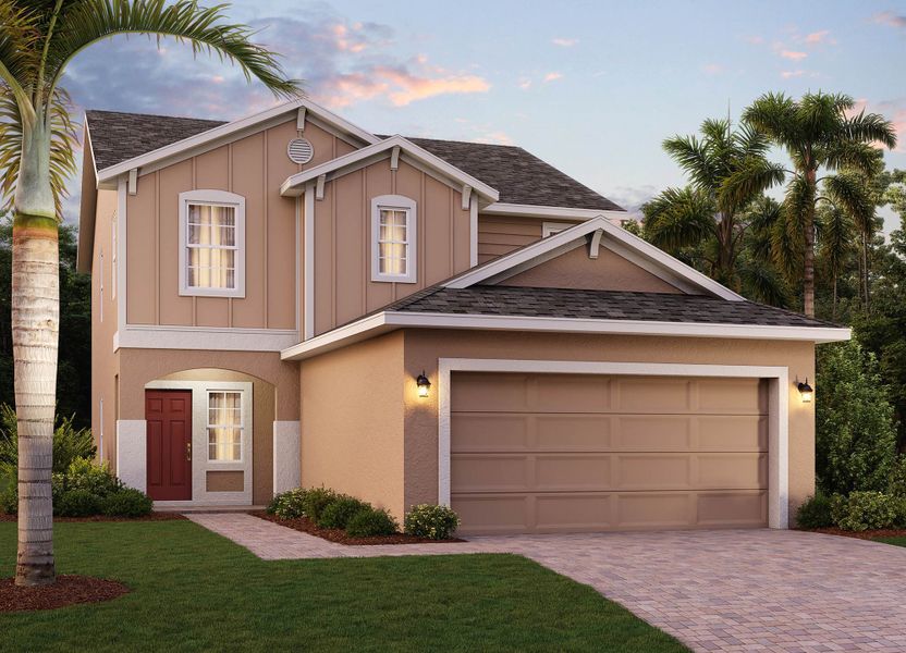 Destin | Elevation 3 with optional siding | Landsea Homes Florida