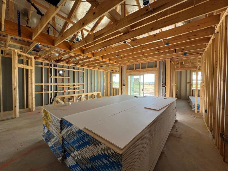 In-progress construction of a new home in Rolling Glen, Hutto, TX (Image 14). In-progress construction of a new home in Rolling Glen, Hutto, TX (Image 14).