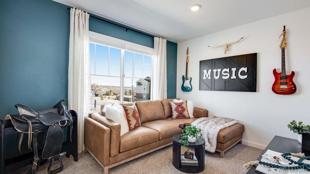 Furnished interior view inside a new home in The Ridge at Lorson Ranch, Colorado Springs (Image 33).