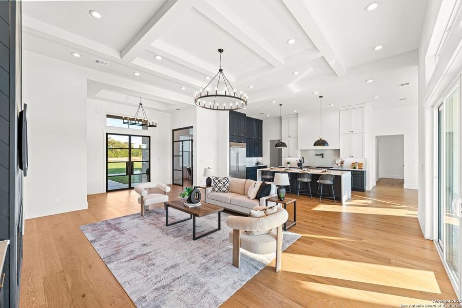 Furnished interior view inside a new home in , Bandera (Image 34).