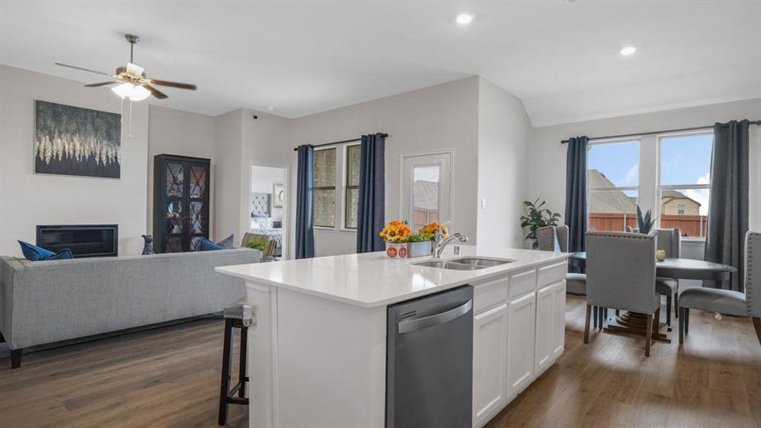 Furnished interior view inside a new home in Morning Ridge, Princeton (Image 26). Furnished interior view inside a new home in Morning Ridge, Princeton (Image 26).