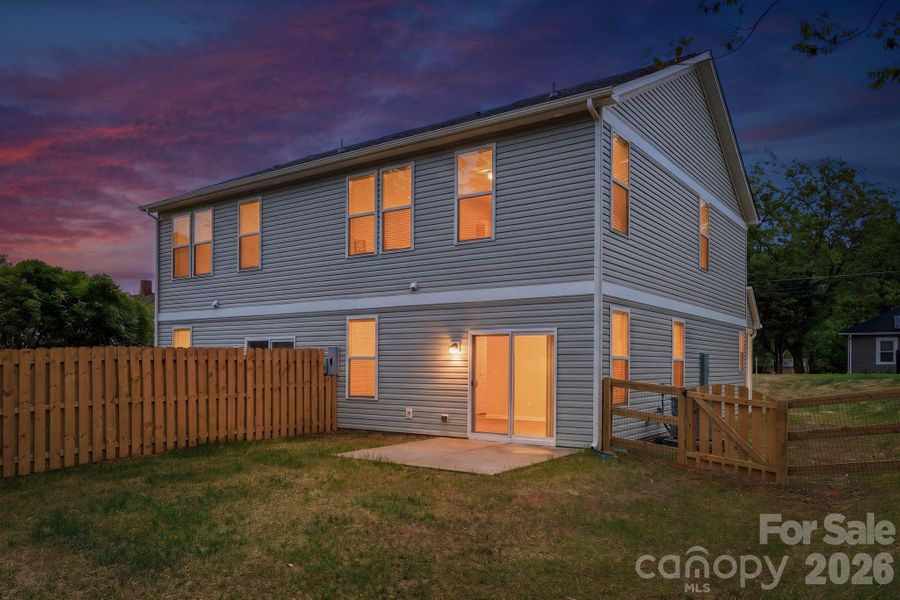 Exterior details and patio area of a home in , Mooresville (Image 22).