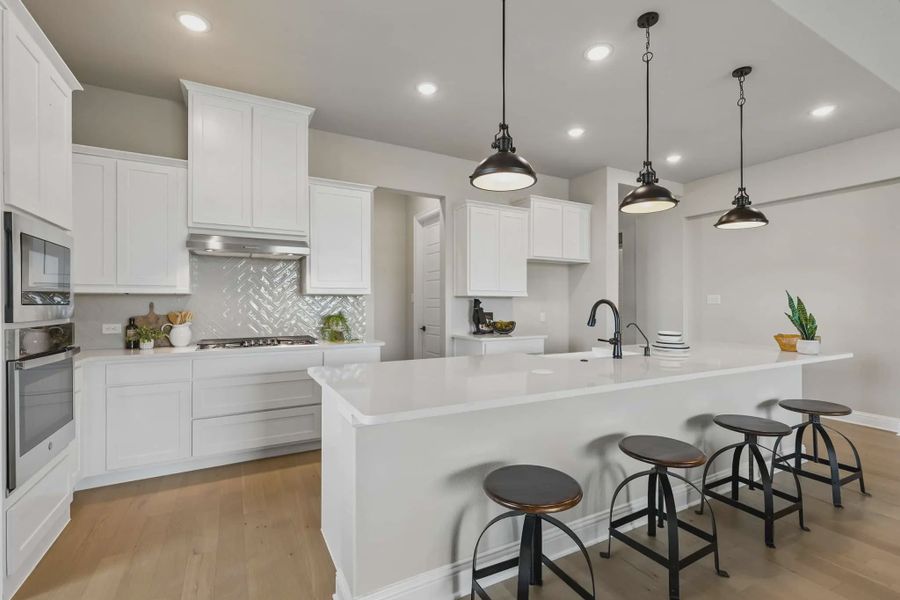 Furnished interior view inside a new home in Lakeview Heights, Azle (Image 7).