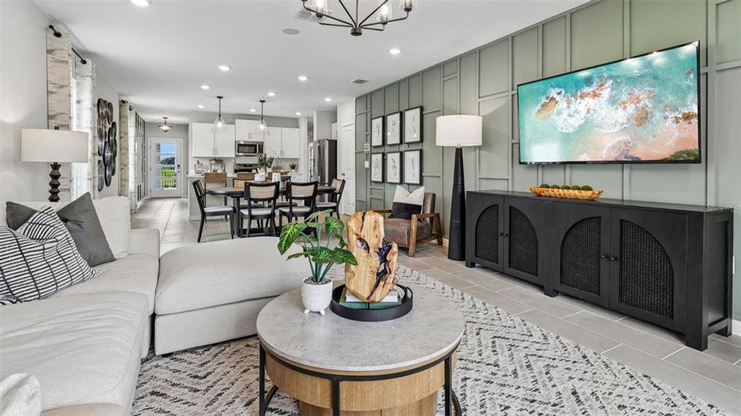 Furnished interior view inside a new home in Liberty Trace, Haines City (Image 16).