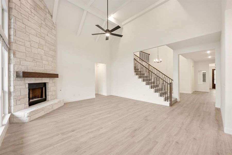 Spacious, unfurnished interior of a new home in Villages of Hurricane Creek, Anna (Image 32).