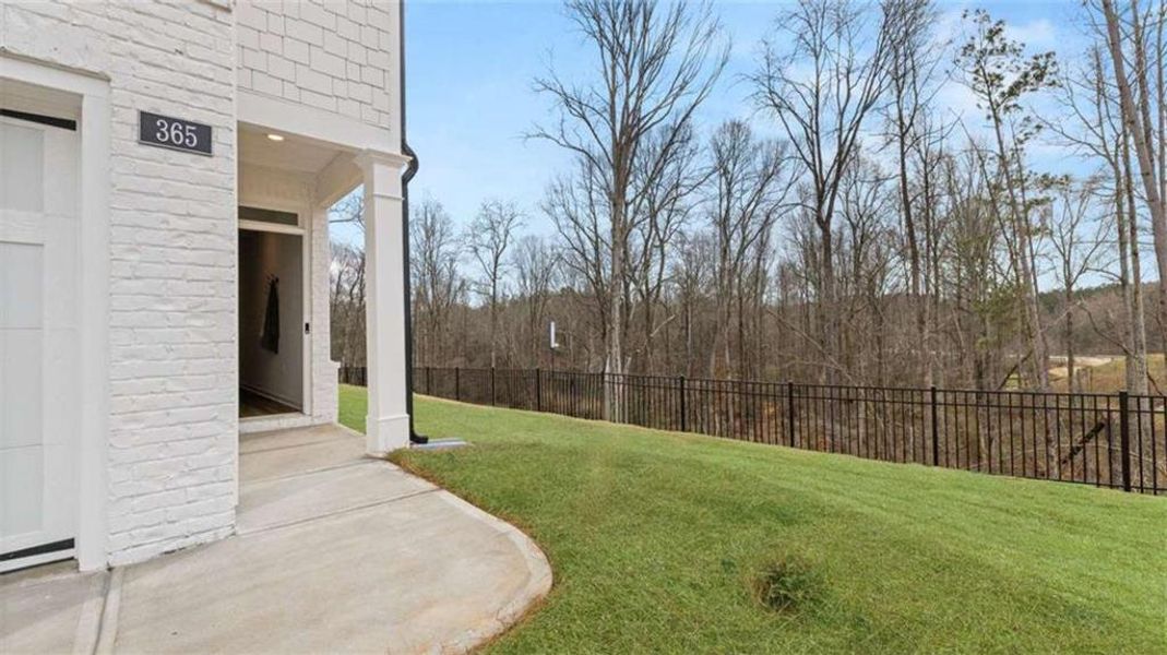 Exterior details and patio area of a home in Echo Glen, Stockbridge (Image 29). Exterior details and patio area of a home in Echo Glen, Stockbridge (Image 29).