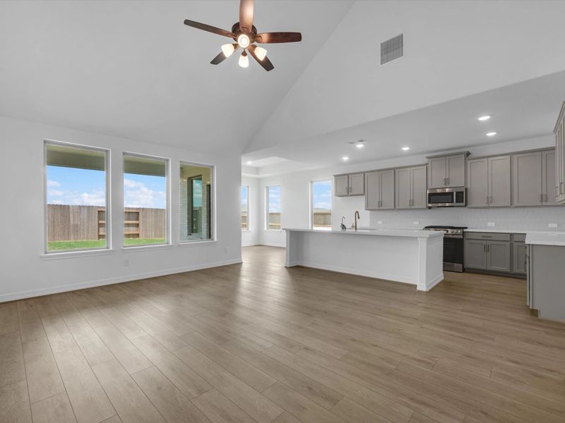 Kitchen and gathering room