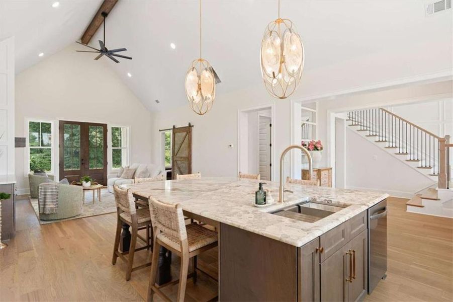 Furnished interior view inside a new home in , Roopville (Image 9).