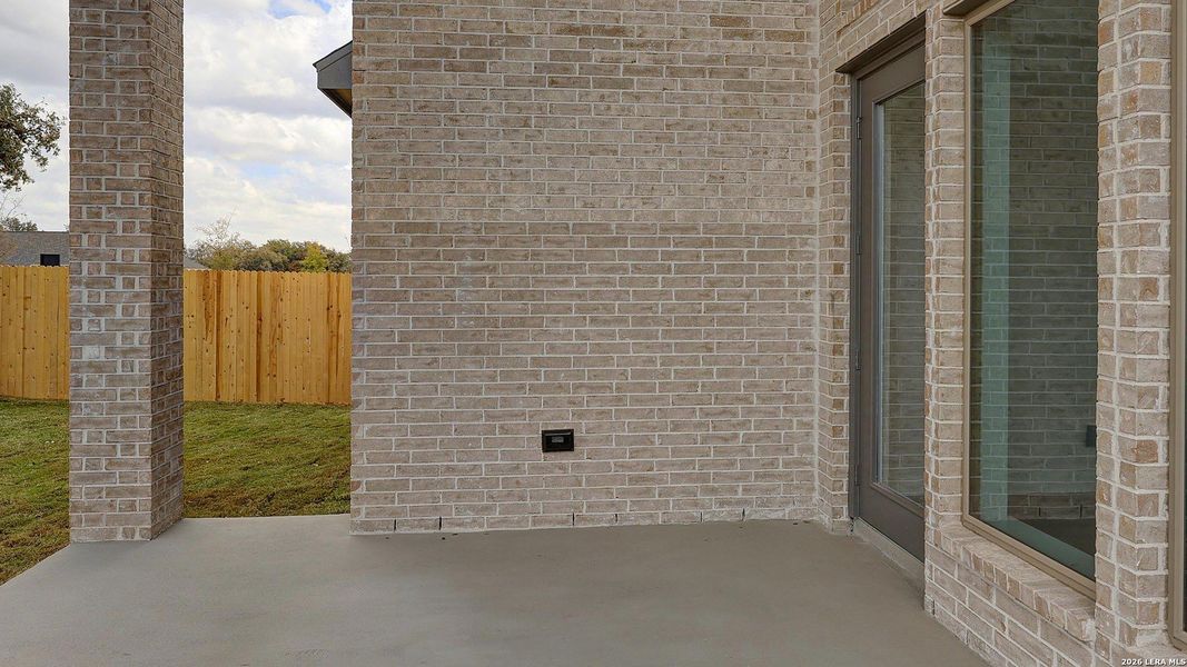 Exterior details and patio area of a home in Kallison Ranch, San Antonio (Image 3).