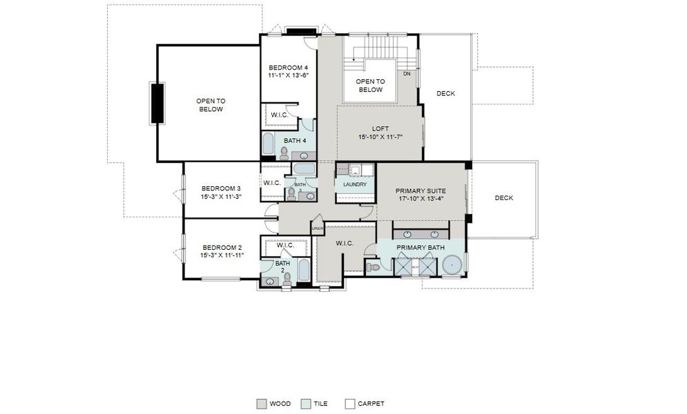 2D floor plan layout for the Cedar by Work Shop Colorado in Signature at Crystal Valley, Castle Rock, CO (Image 3).