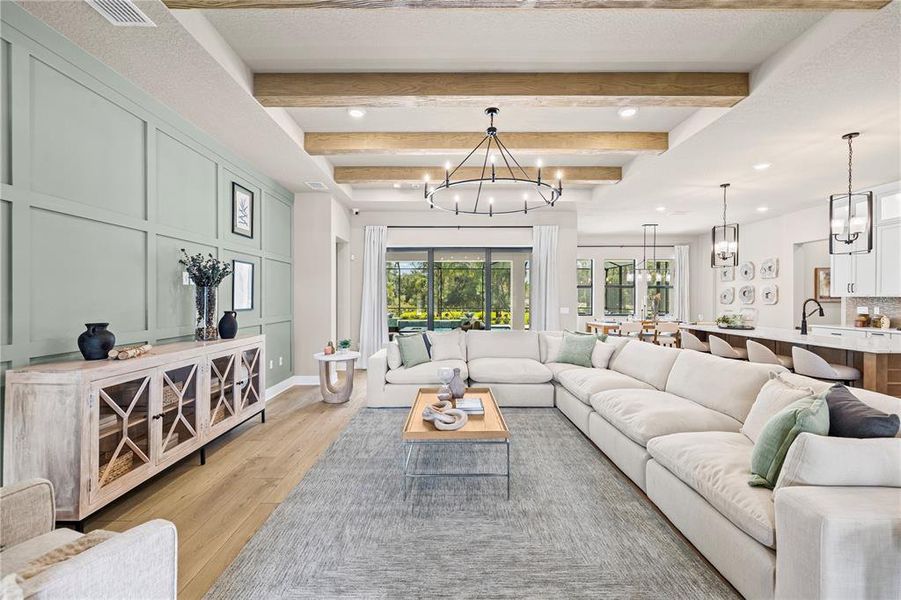 Furnished interior view inside a new home in , Tarpon Springs (Image 59). Furnished interior view inside a new home in , Tarpon Springs (Image 59).