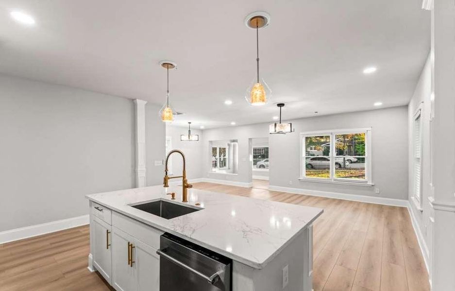 Furnished interior view inside a new home in , Atlanta (Image 6).