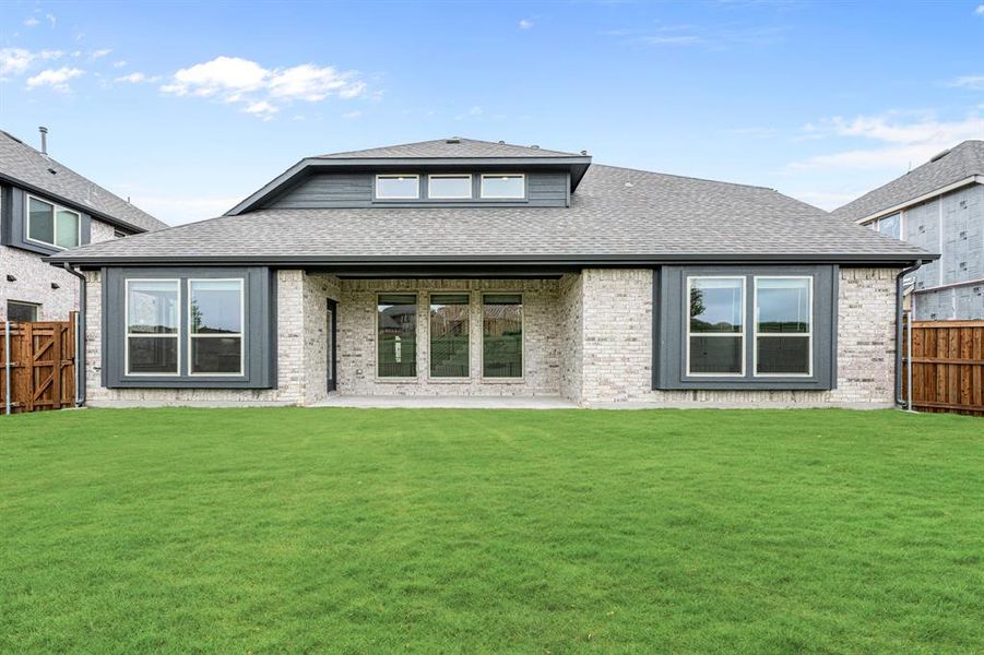 Front exterior of a new home in Devonshire Classic 60-65, Forney, TX, highlighting curb appeal (Image 1). Front exterior of a new home in Devonshire Classic 60-65, Forney, TX, highlighting curb appeal (Image 1).