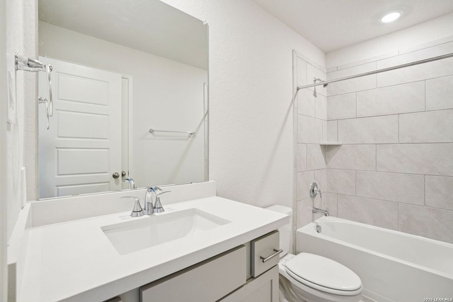 Furnished interior view inside a new home in Estancia Ranch - Classic Series, San Antonio (Image 9).