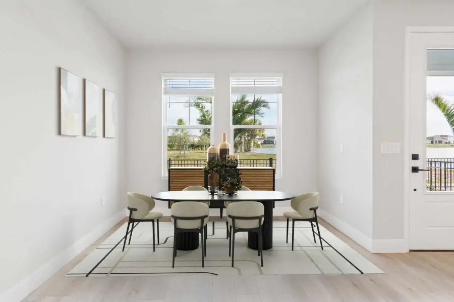 Representative furnished interior of a home built from the The Seawater by David Weekley Homes in Edgewater Wellen Park, Venice (Image 3).