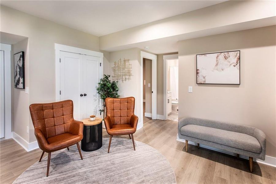 Furnished interior view inside a new home in Hopewell Reserve, Cumming (Image 18). Furnished interior view inside a new home in Hopewell Reserve, Cumming (Image 18).