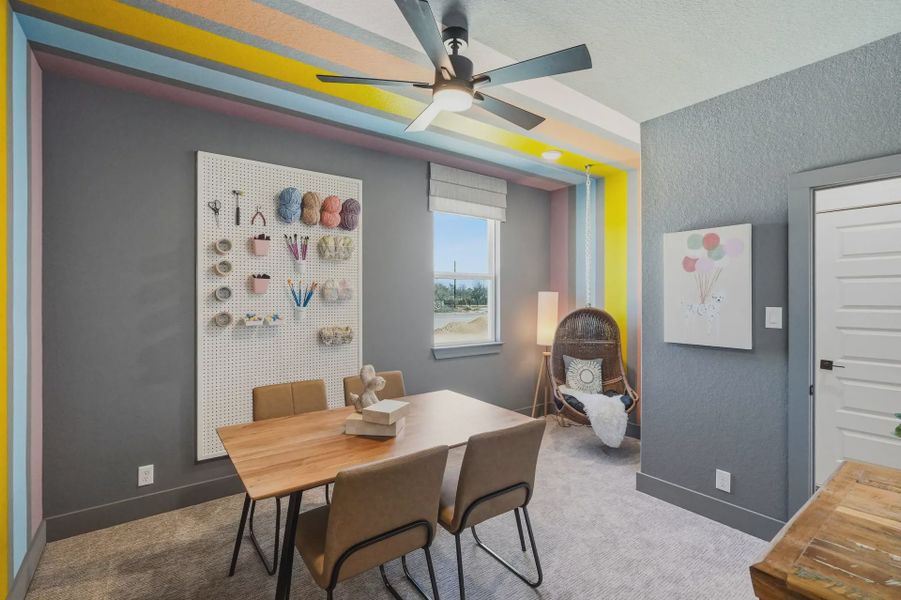 Representative furnished interior of a home built from the Rivers by Chesmar Homes in Crescent Bluff, Georgetown (Image 18).