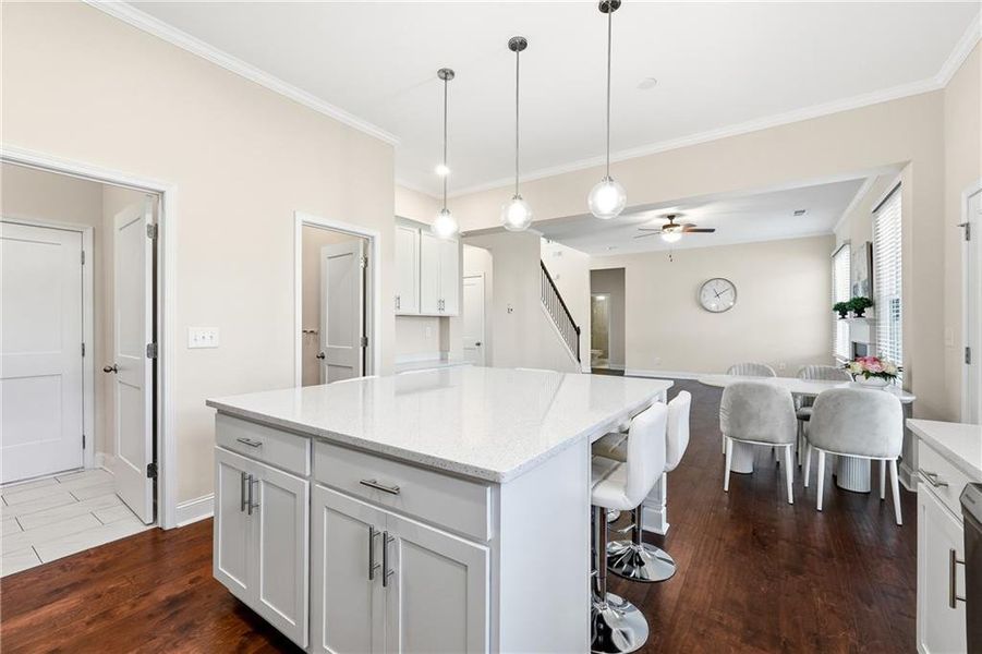 Furnished interior view inside a new home in , Sugar Hill (Image 9). Furnished interior view inside a new home in , Sugar Hill (Image 9).