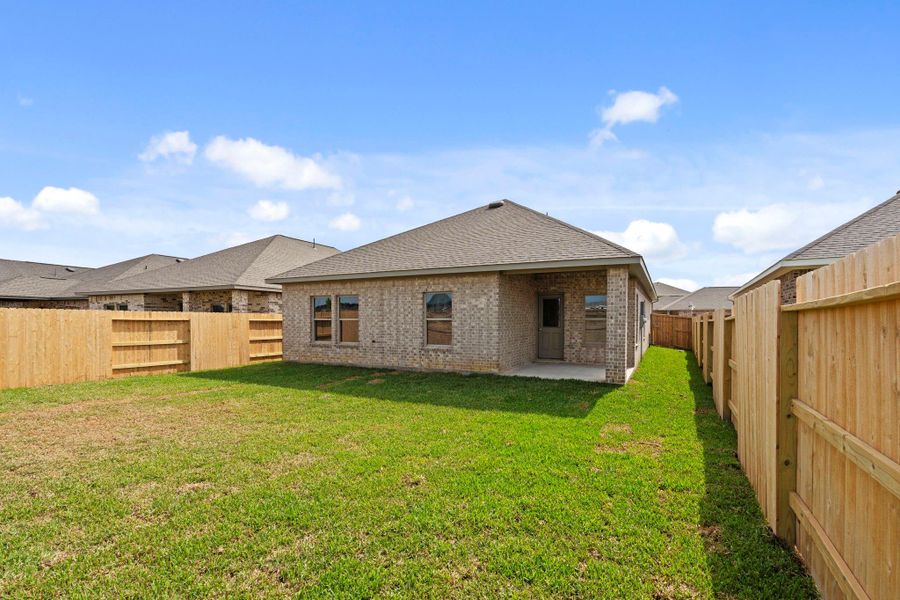Exterior details and patio area of a home in Cypress Green, Hockley (Image 21).