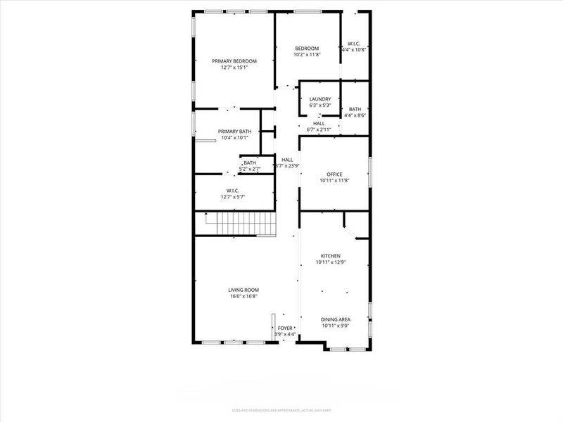 2D floor plan layout of this home in Meadow Run, Melissa, TX (Image 4).