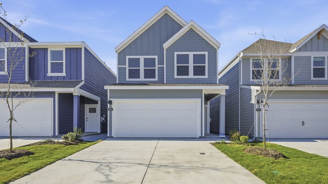 Front exterior of a new home in Arbor Trails South, Princeton, TX, highlighting curb appeal (Image 1). Front exterior of a new home in Arbor Trails South, Princeton, TX, highlighting curb appeal (Image 1).