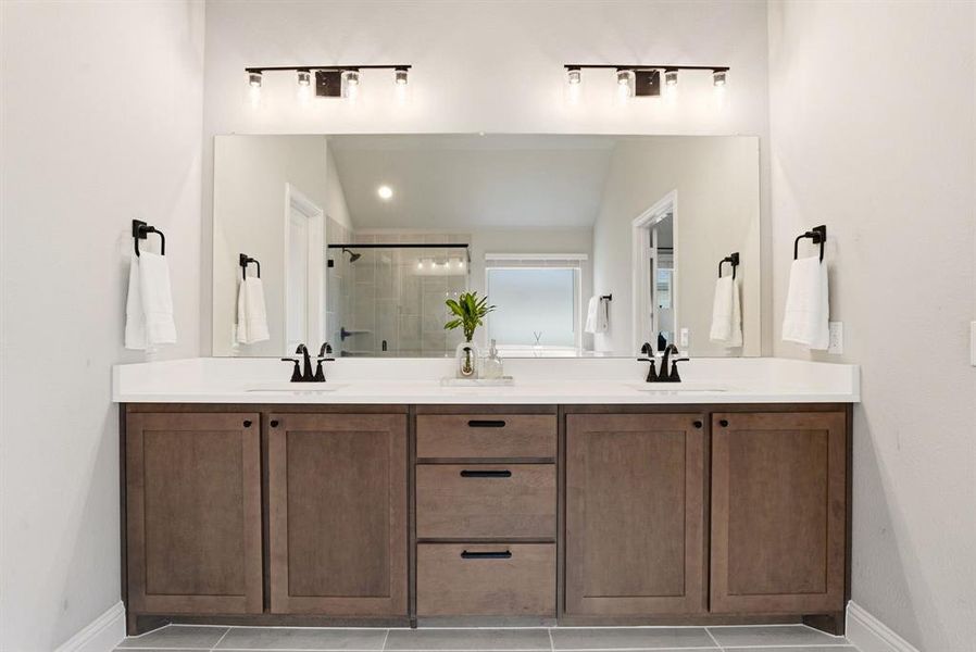 Furnished interior view inside a new home in Hayes Crossing, Midlothian (Image 33).