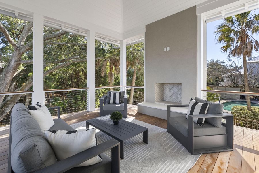 Exterior details and patio area of a home in , Sullivan's Island (Image 35).