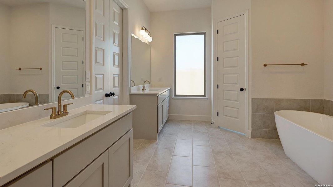 Furnished interior view inside a new home in Ladera, San Antonio (Image 9).