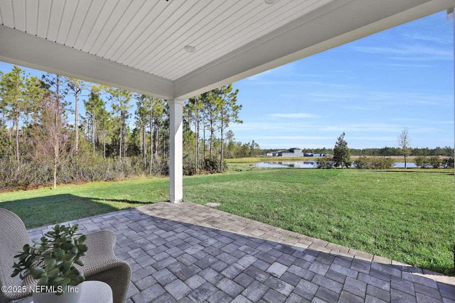 Exterior details and patio area of a home in Murray Farms, Middleburg (Image 38).