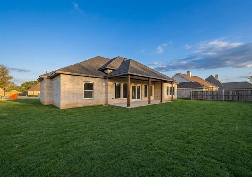 Exterior details and patio area of a home in , Sherman (Image 3).