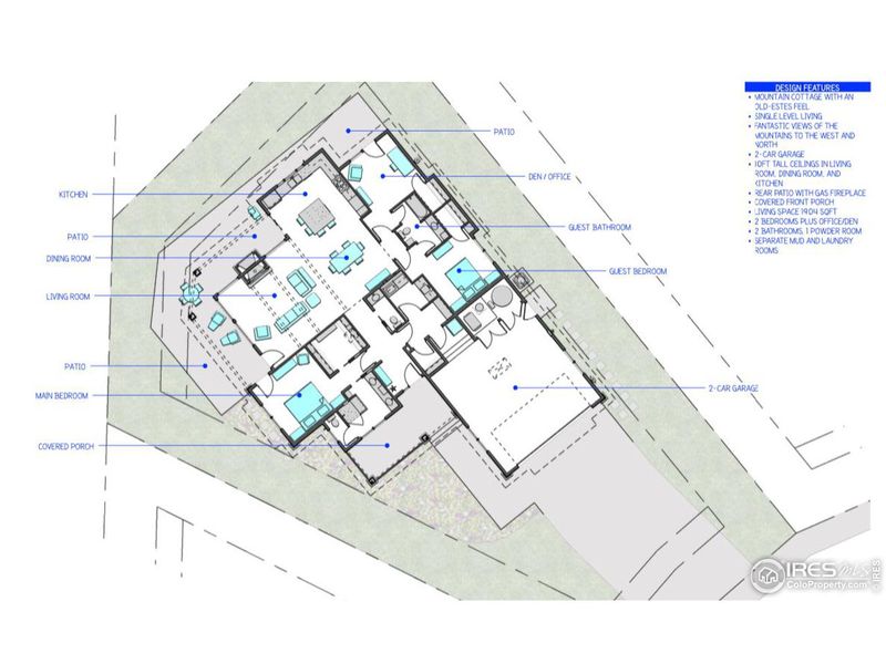 2D floor plan layout of this home in , Estes Park, CO (Image 3).