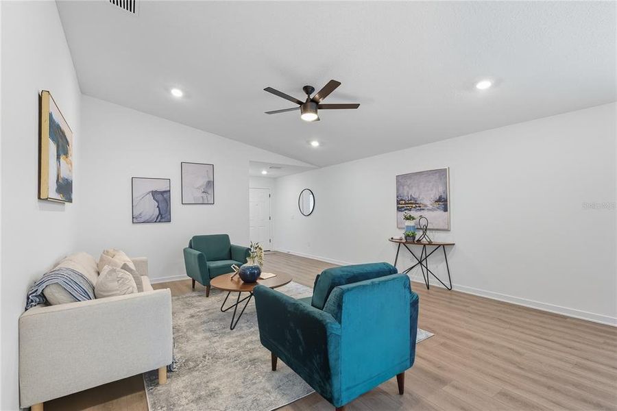 Furnished interior view inside a new home in , Tampa (Image 14). Furnished interior view inside a new home in , Tampa (Image 14).